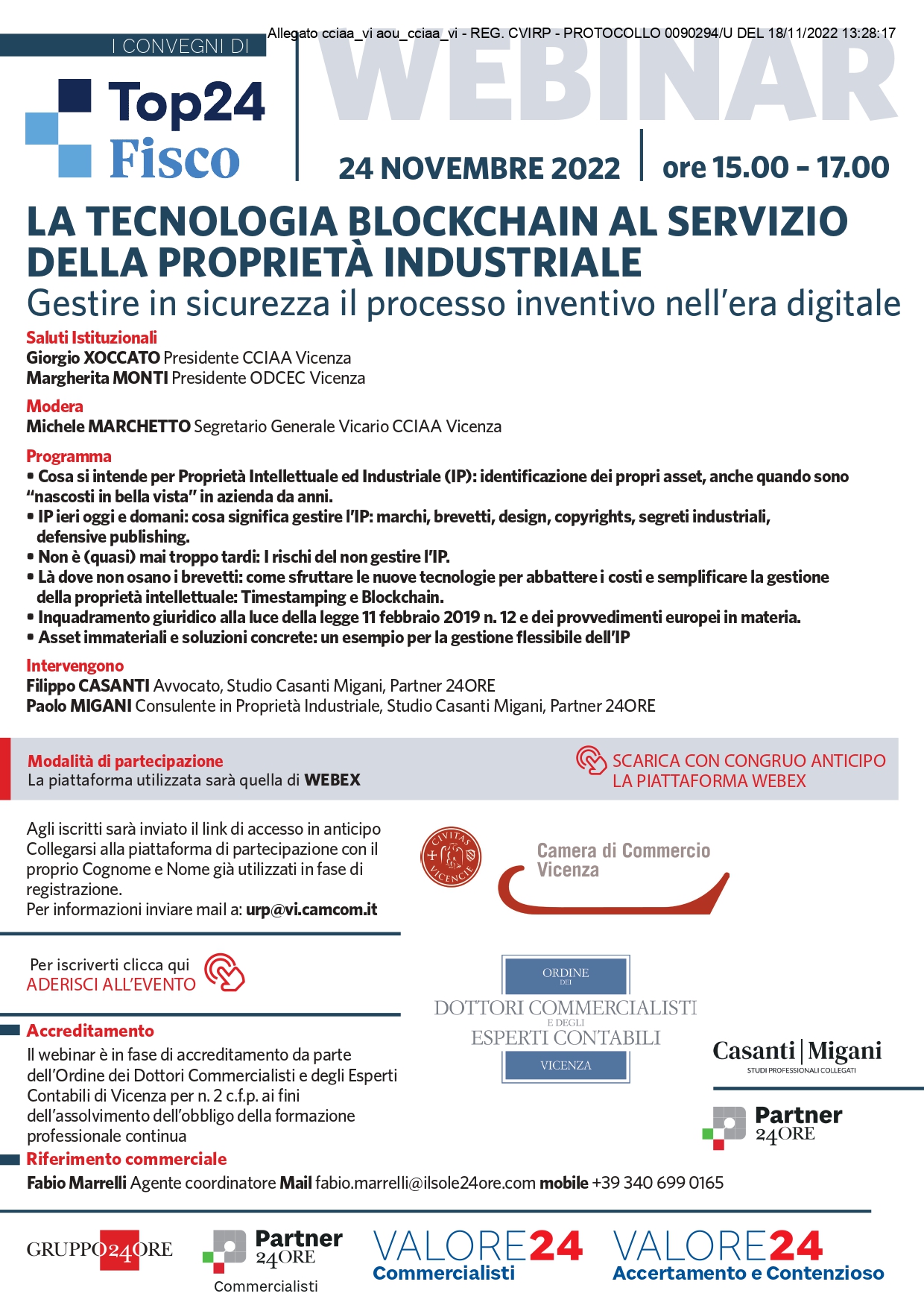 WEBINAR 24 NOV Blockchain Proprieta Industriale page 0001