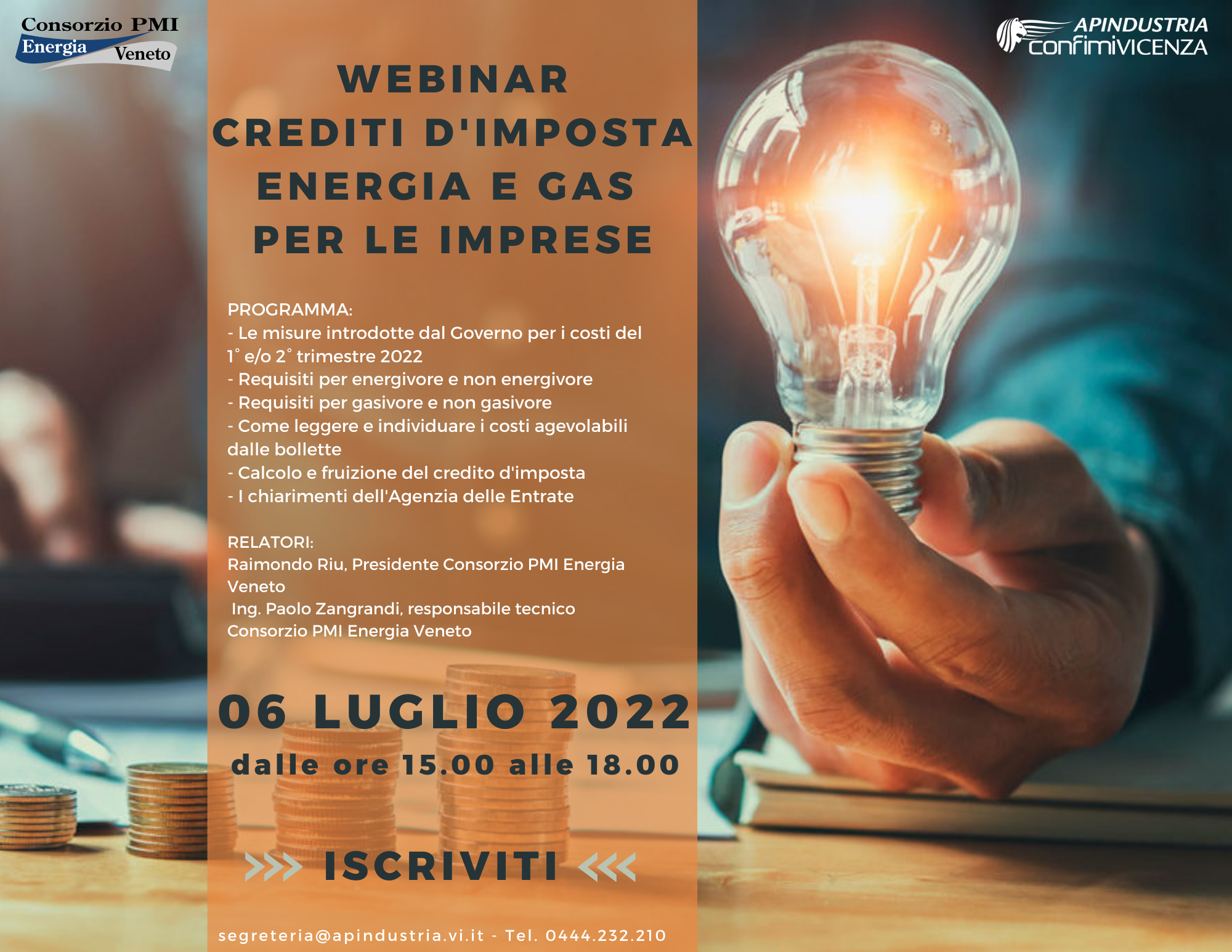 Webinar Crediti dimposta energia e gas 060722