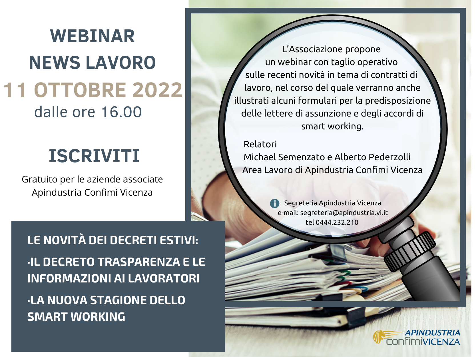 Webinar news lavoro 111022