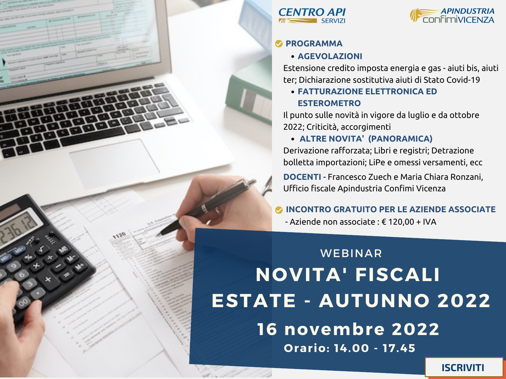 Webinar novità fiscali estate autunno 2022 161122