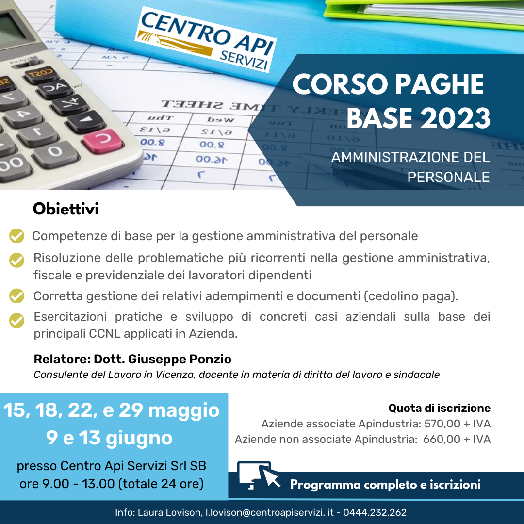 Corso paghe base2023