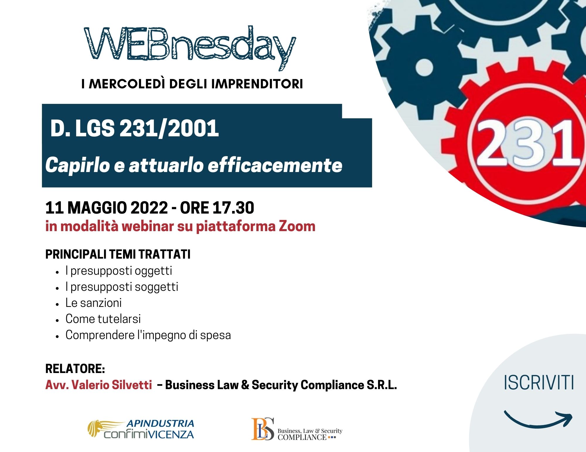 Webnesday 110522 D.Lgs 231