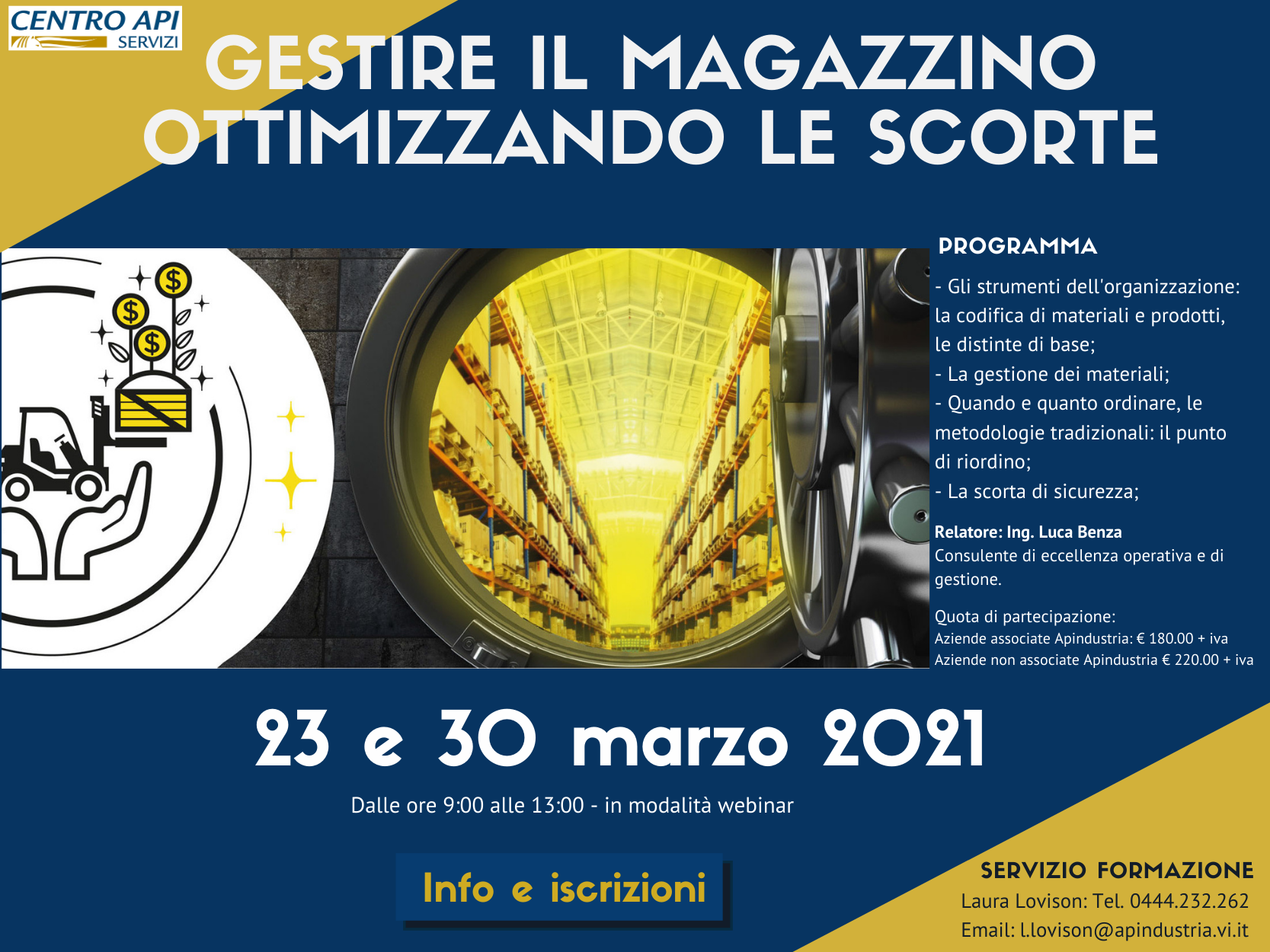 Gestire il magazzino marzo 2021