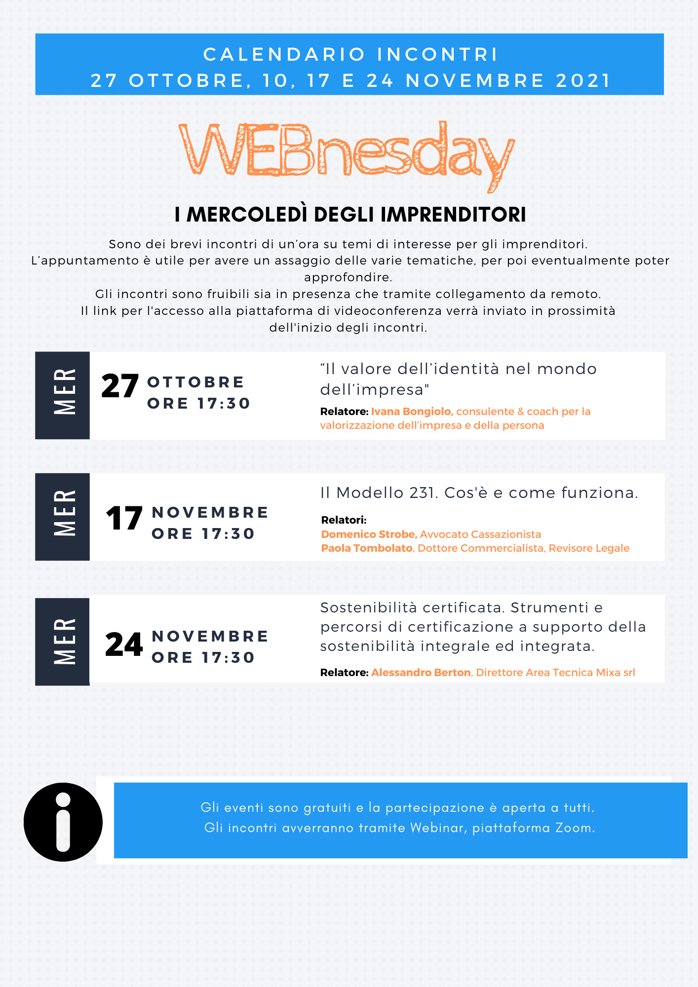 WEBNESDAY 3EDIZIONE 3 date