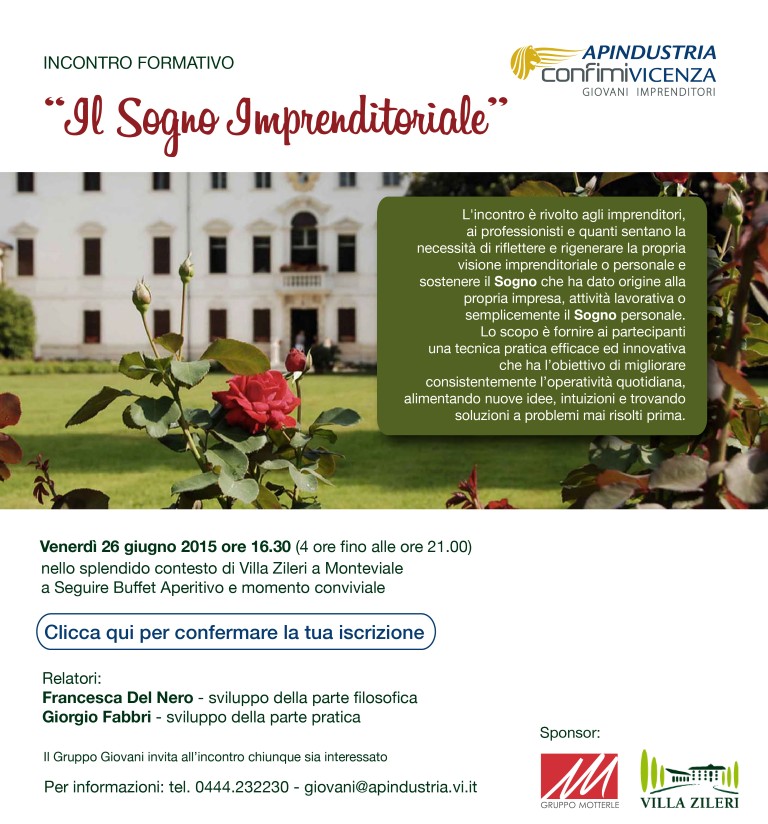 invito sogno imprenditoriale