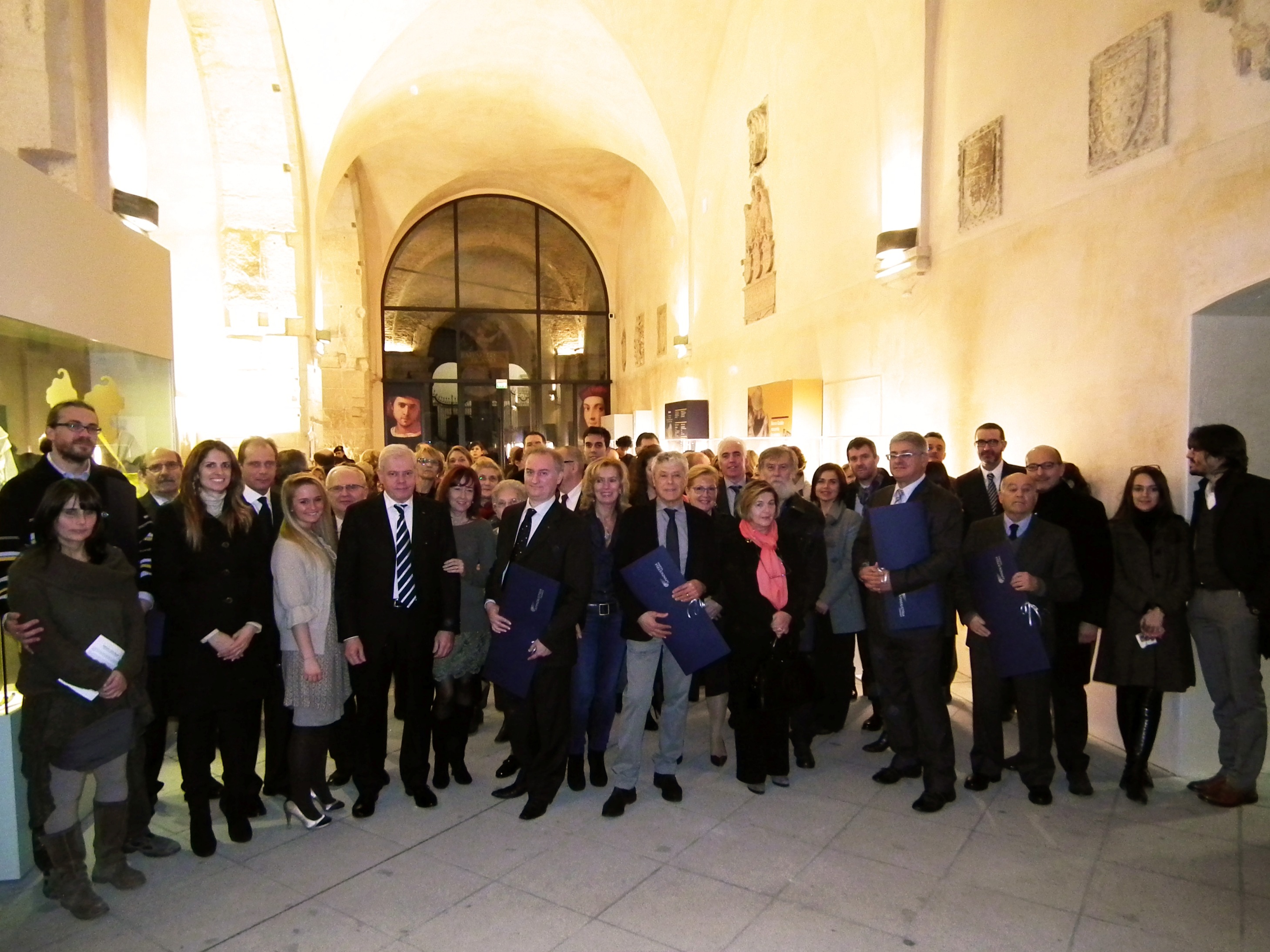 gli imprenditori di Apindustria alla consegna del Premio Fedeltà